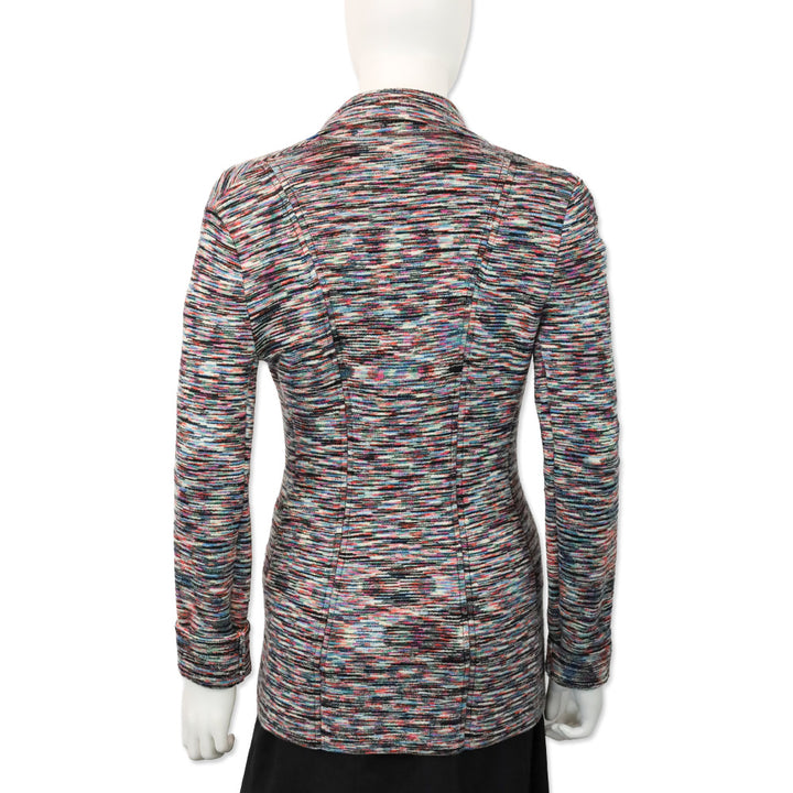 Missoni Multicolor Stripped Knit Cardigan Blazer