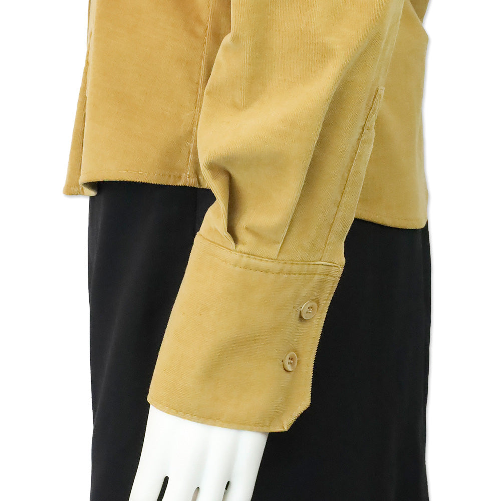 Miu Miu Brown Corduroy Button Up Shirt