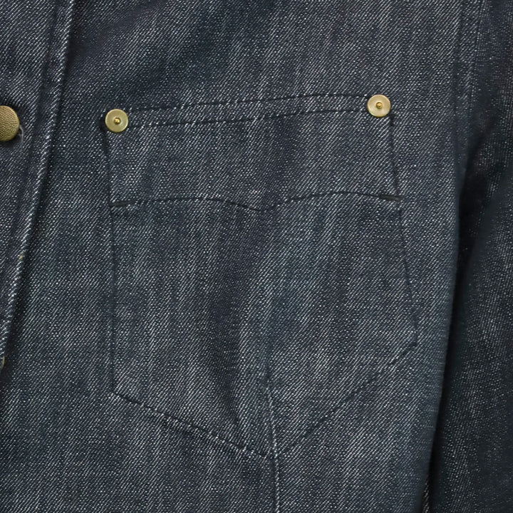 Miu Miu Dark Denim Button-Up Jacket