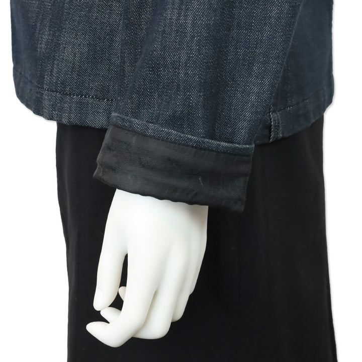 Miu Miu Dark Denim Button-Up Jacket