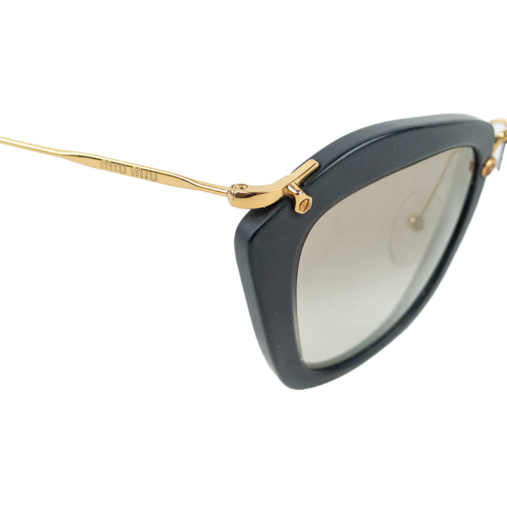 Miu Miu Black Prescription Tinted Butterfly Frame Glasses