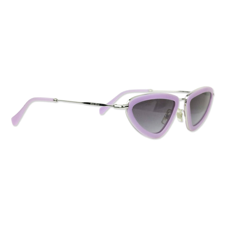 Miu Miu Purple 53mm Irregular Sunglasses