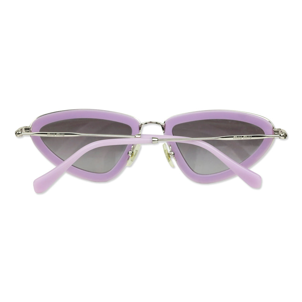 Miu Miu Purple 53mm Irregular Sunglasses