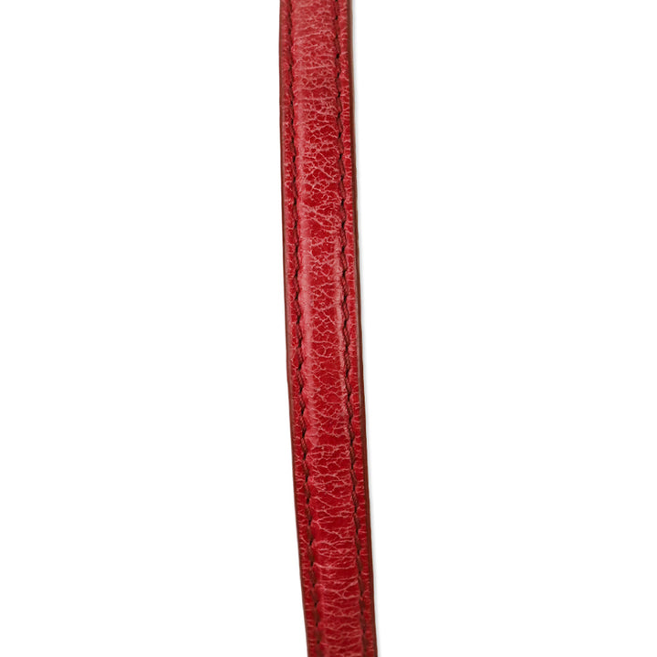 Miu Miu Red Nappa Matelassé Shoulder Bag