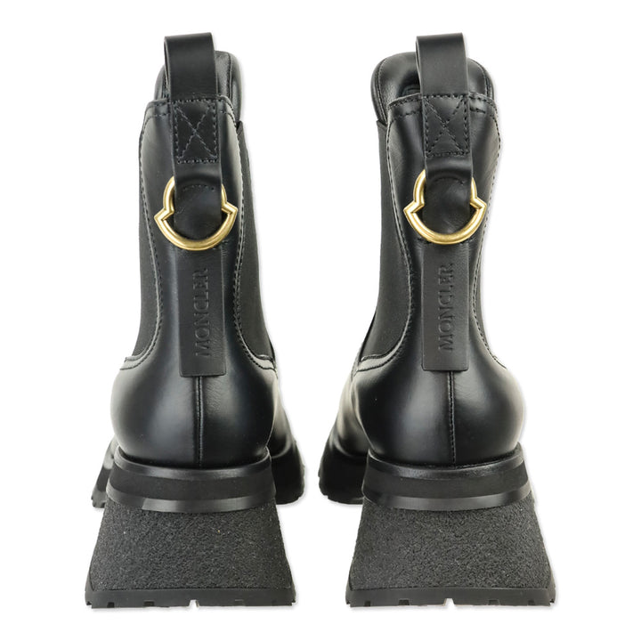 Moncler Black Gigi Platform Chelsea Boot
