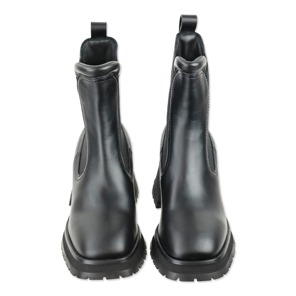 Moncler Black Gigi Platform Chelsea Boot