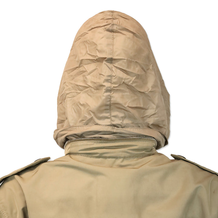 Moncler Khaki High Neck Zipper Utility Jacket