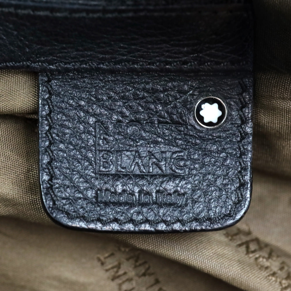 Montblanc Black Leather Starisma Alcina Hobo Bag