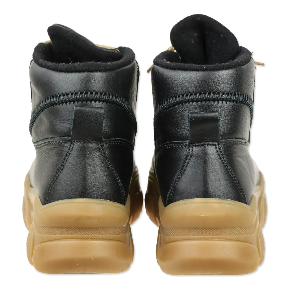 Montelliana 1965 Black Leather/Tan Sole Bucaneve Boot