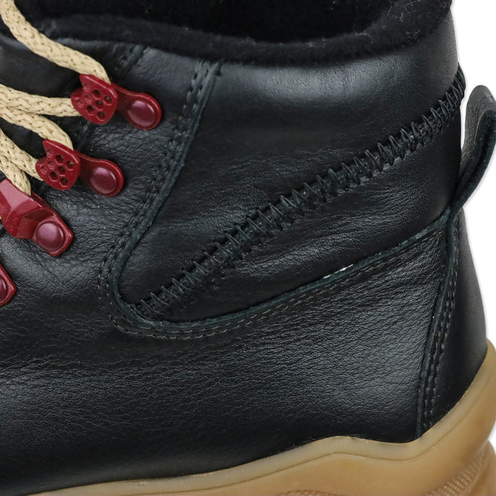 Montelliana 1965 Black Leather/Tan Sole Bucaneve Boot