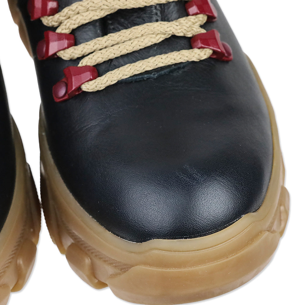 Montelliana 1965 Black Leather/Tan Sole Bucaneve Boot