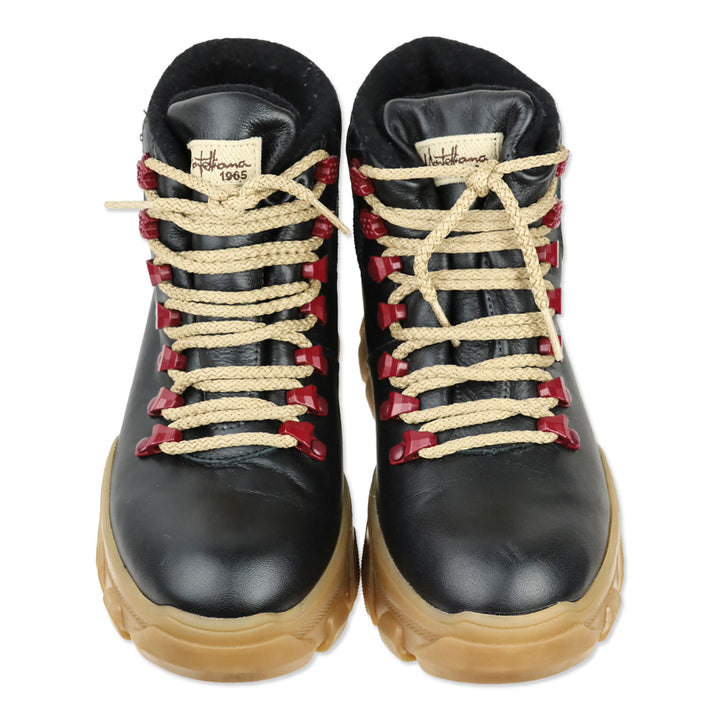 Montelliana 1965 Black Leather/Tan Sole Bucaneve Boot