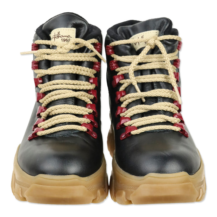 Montelliana 1965 Black Leather/Tan Sole Bucaneve Boot