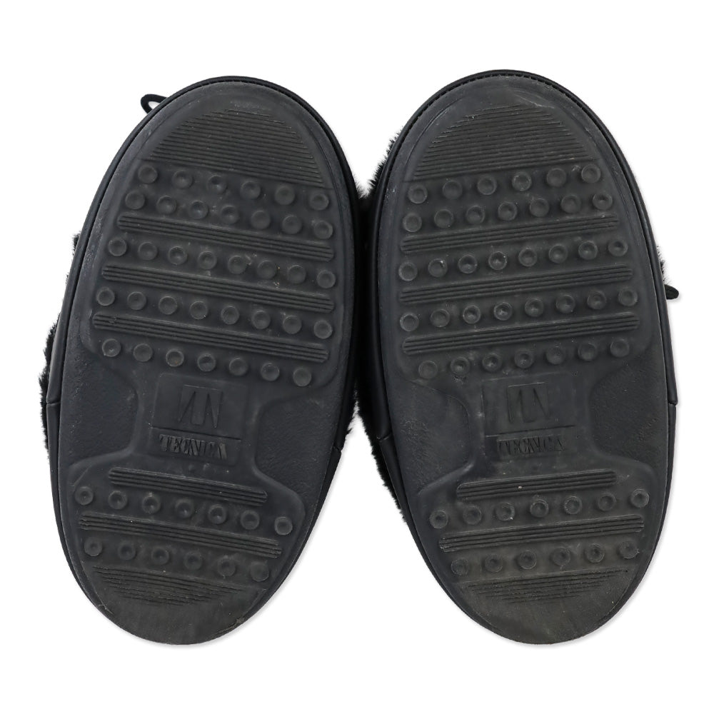 Moon Boot Icon Black Faux-Fur Boots