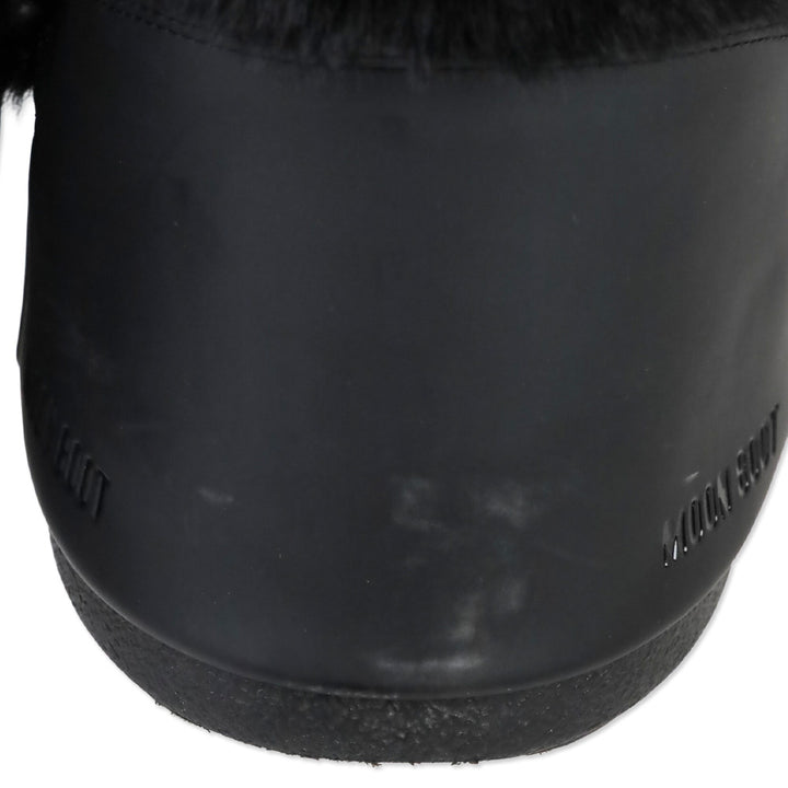 Moon Boot Icon Black Faux-Fur Boots