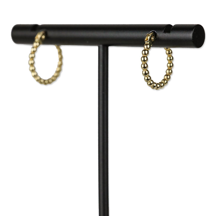 Moon & Meadow 14K Yellow Gold Beaded Hoop Earrings