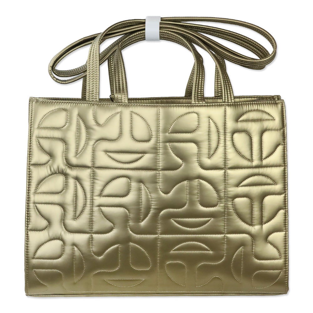 Moose Knuckles x Telfar 2022 Gold MK Quilted Medium Shopper Tote