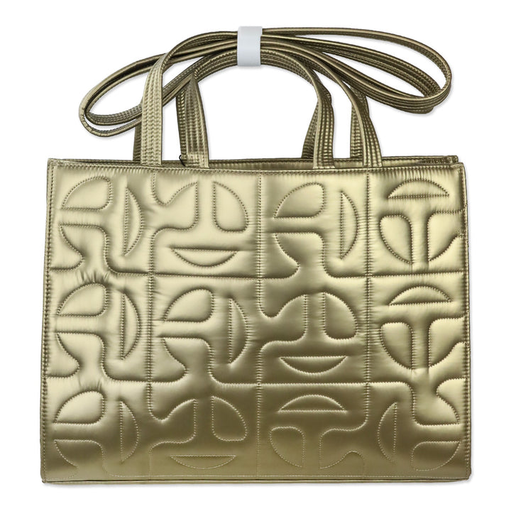 Moose Knuckles x Telfar 2022 Gold MK Quilted Medium Shopper Tote