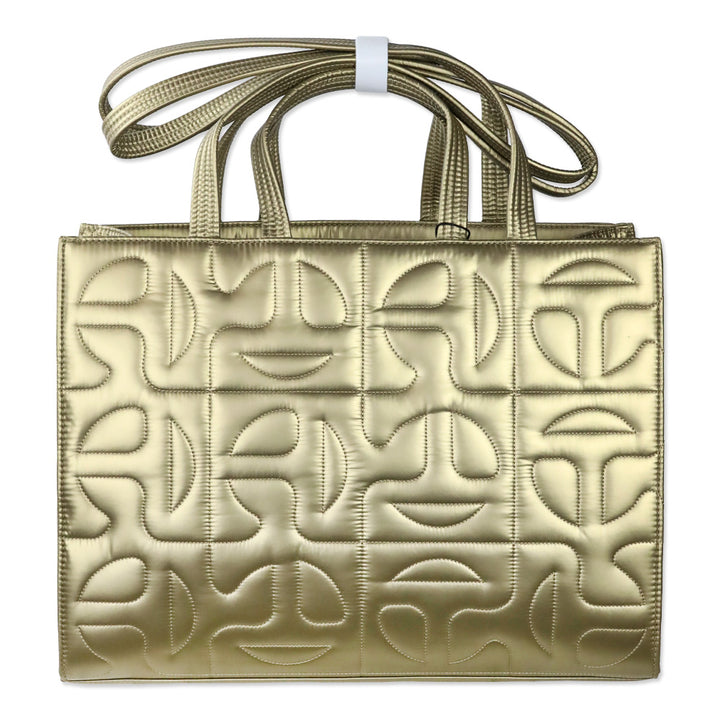 Moose Knuckles x Telfar 2022 Gold MK Quilted Medium Shopper Tote