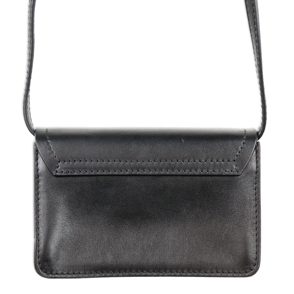 Moschino Black Leather Mini M Bag