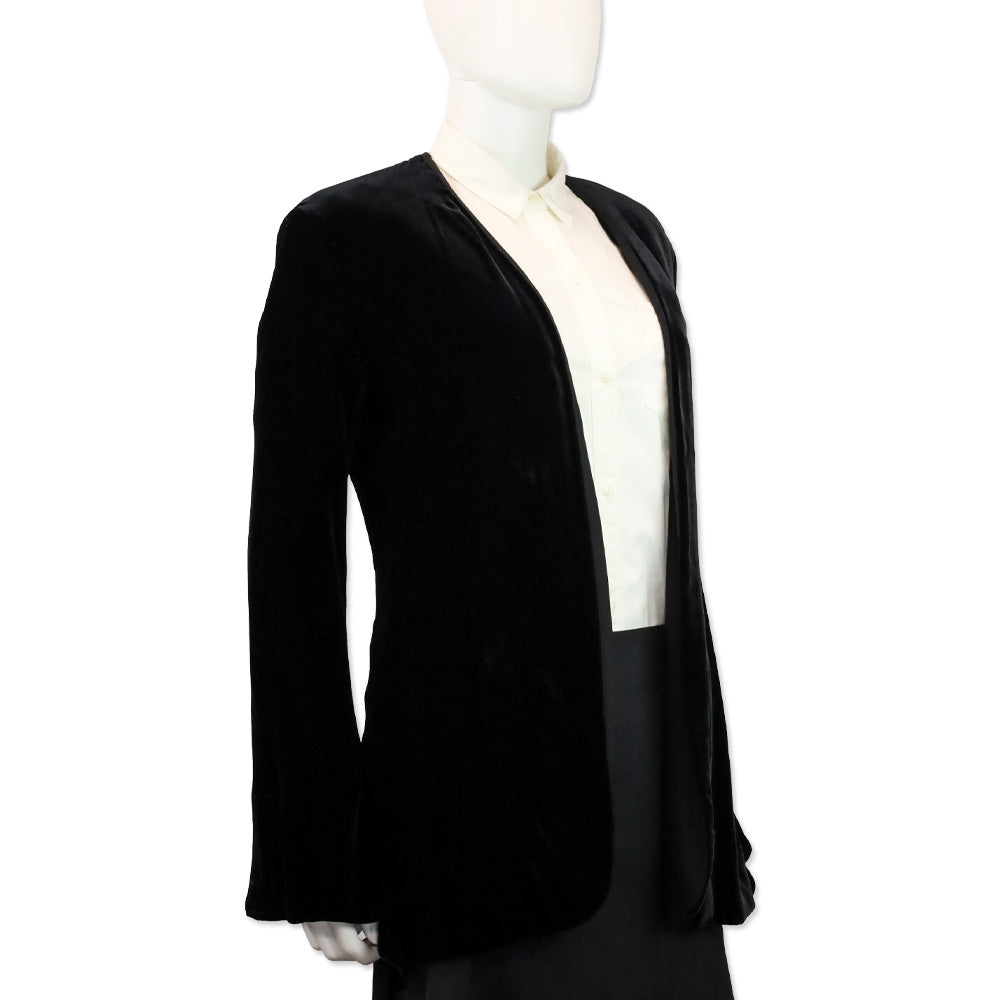 Moschino Couture! Which Witch? Black Velvet Cardigan