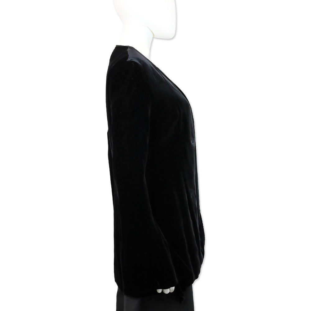Moschino Couture! Which Witch? Black Velvet Cardigan