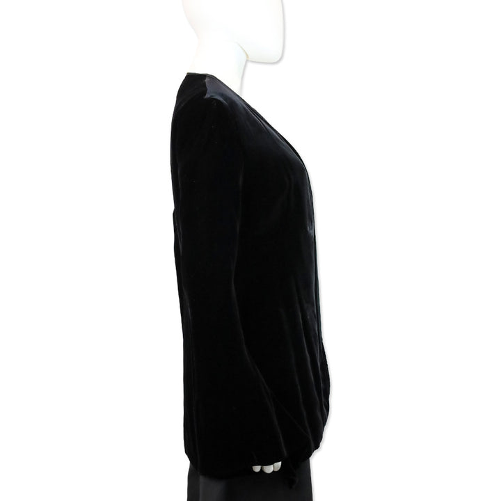 Moschino Couture! Which Witch? Black Velvet Cardigan