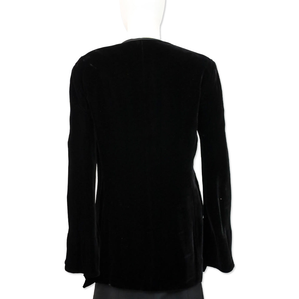 Moschino Couture! Which Witch? Black Velvet Cardigan