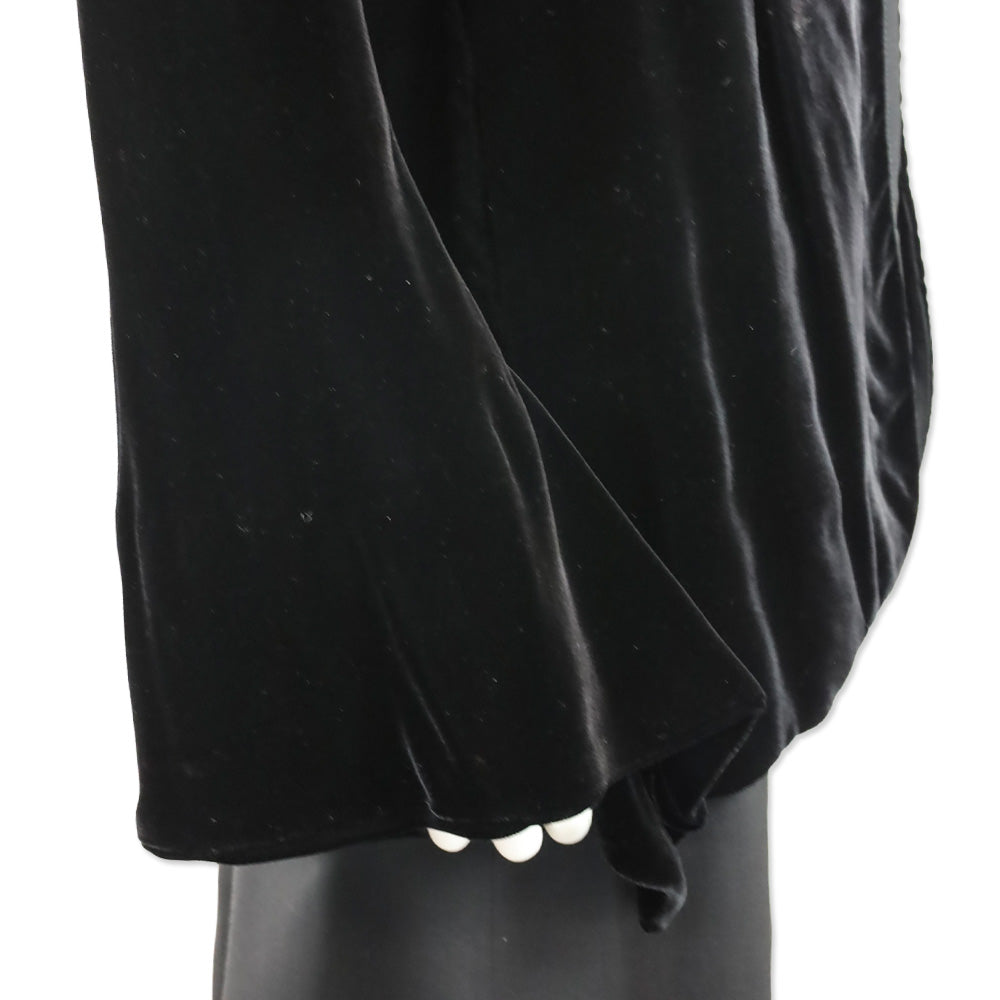 Moschino Couture! Which Witch? Black Velvet Cardigan