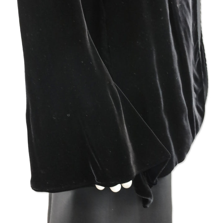 Moschino Couture! Which Witch? Black Velvet Cardigan