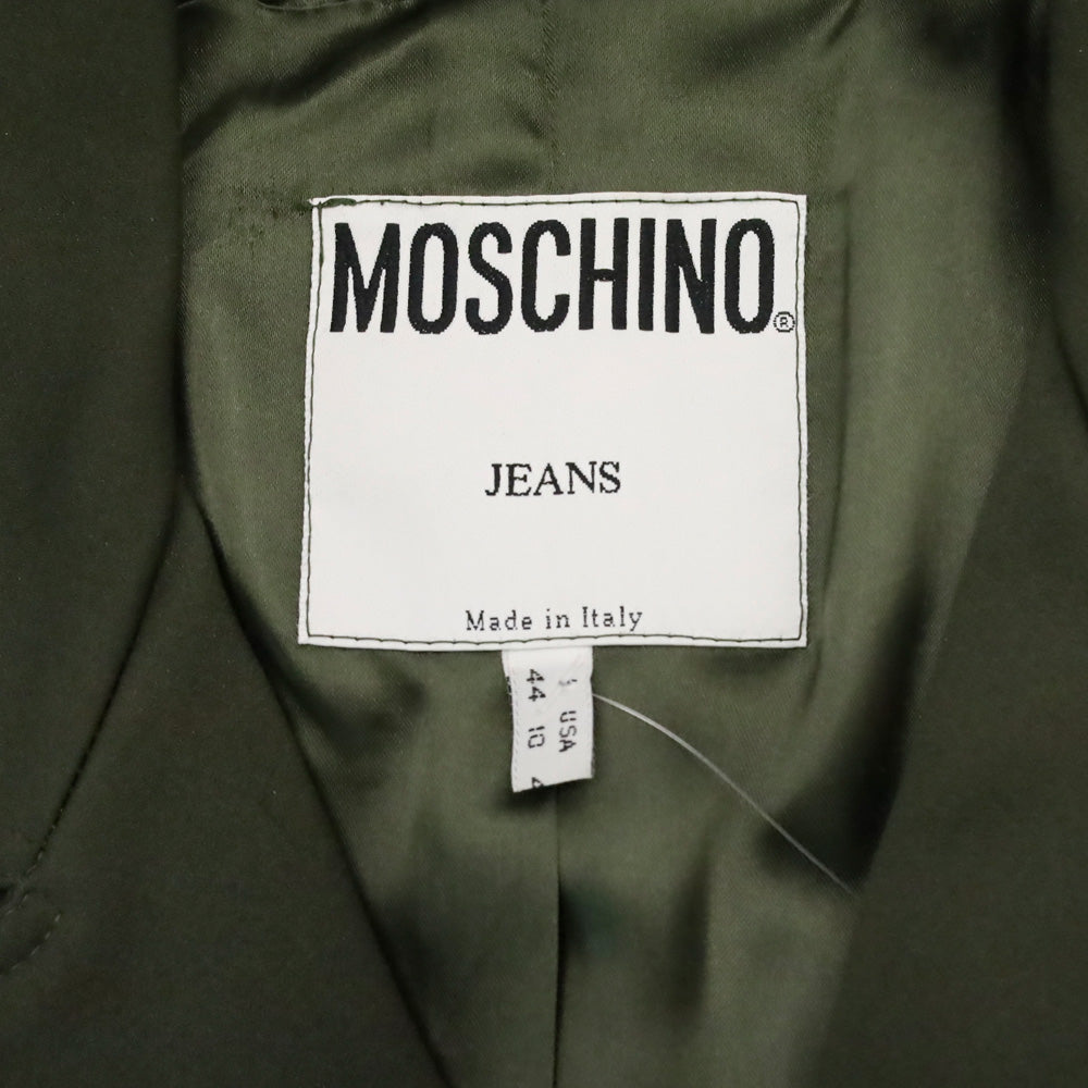 Moschino Jeans Army Green Belted Military Jacket