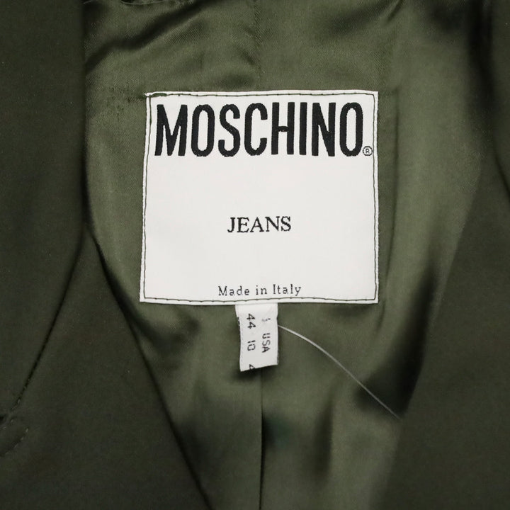Moschino Jeans Army Green Belted Military Jacket