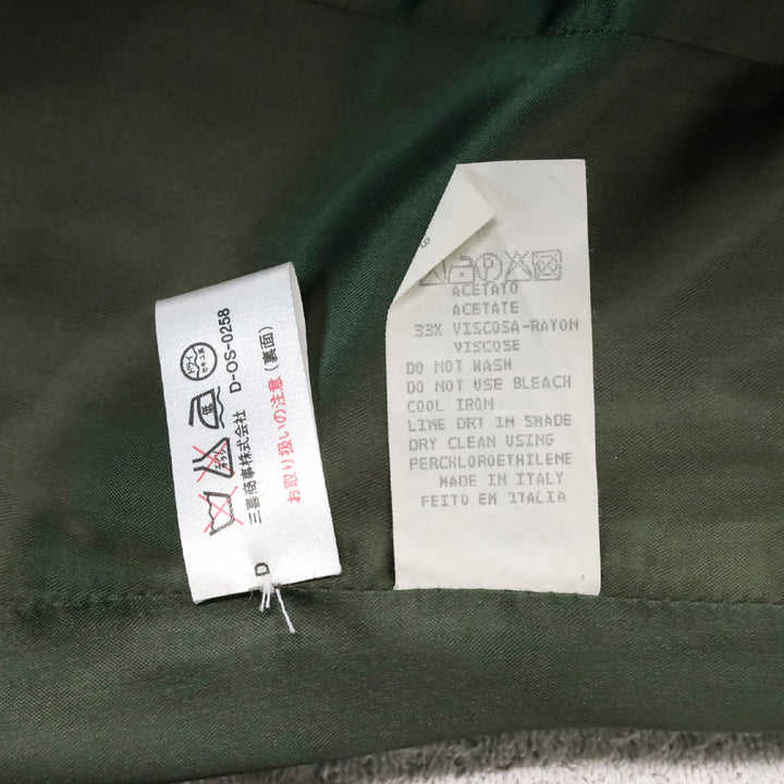 Moschino Jeans Army Green Belted Military Jacket