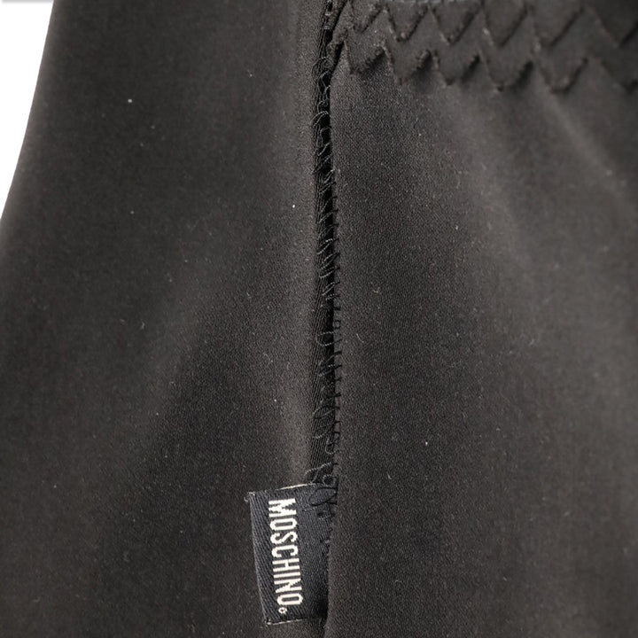 Moschino Jeans Black V-Neck Sleeveless Surrated Trim Top