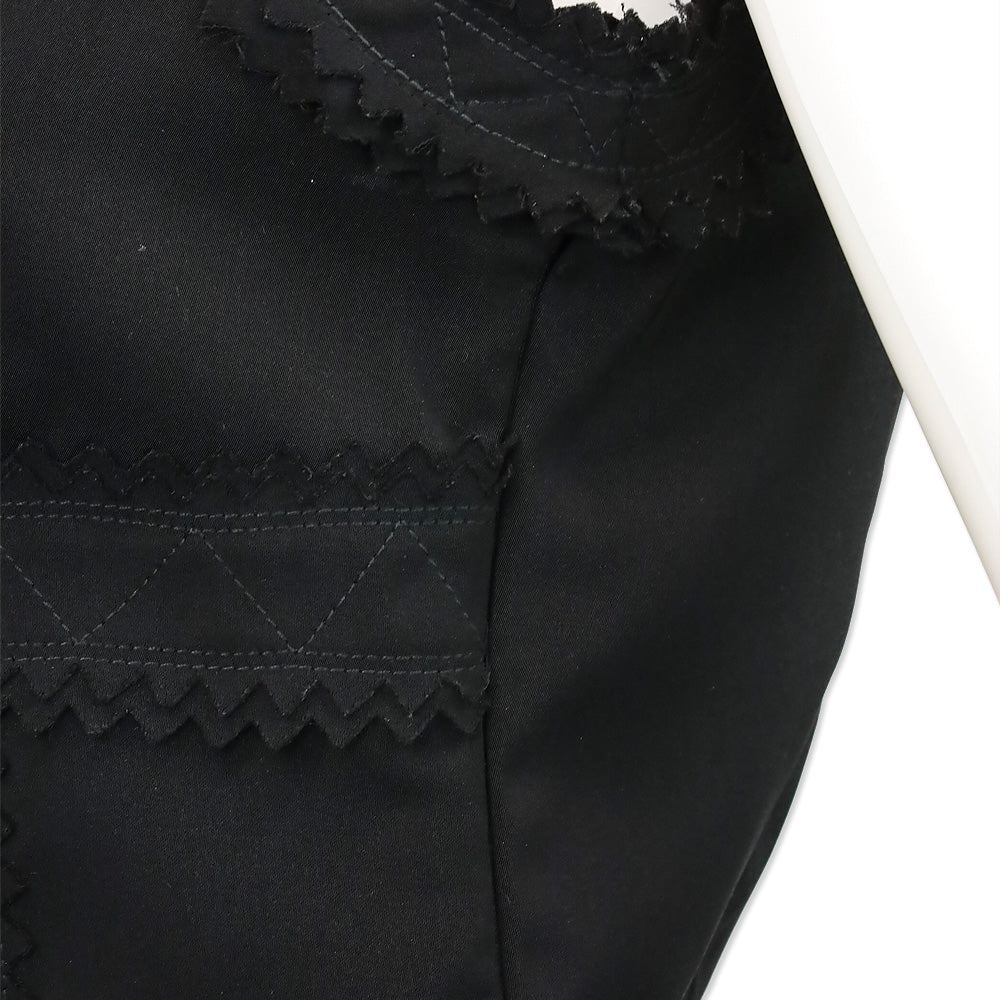 Moschino Jeans Black V-Neck Sleeveless Surrated Trim Top