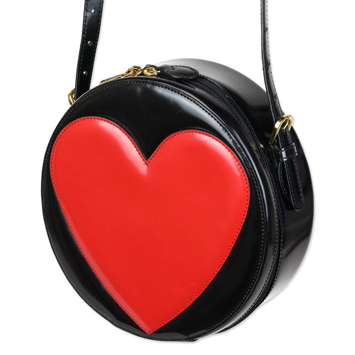 Moschino Redwall Heart Crossbody Bag