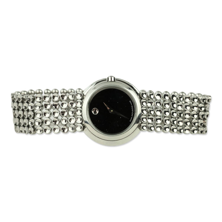Movado Trembrili Museum Black Dial Stainless Steel Swiss Quartz Watch