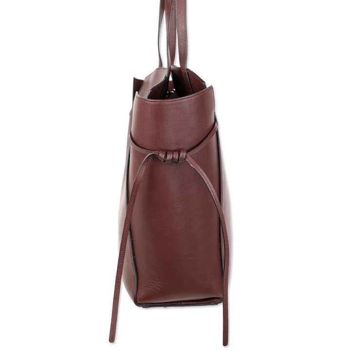 Mulberry Black Cherry Refined Flat Calf Leather Clovelly Tote