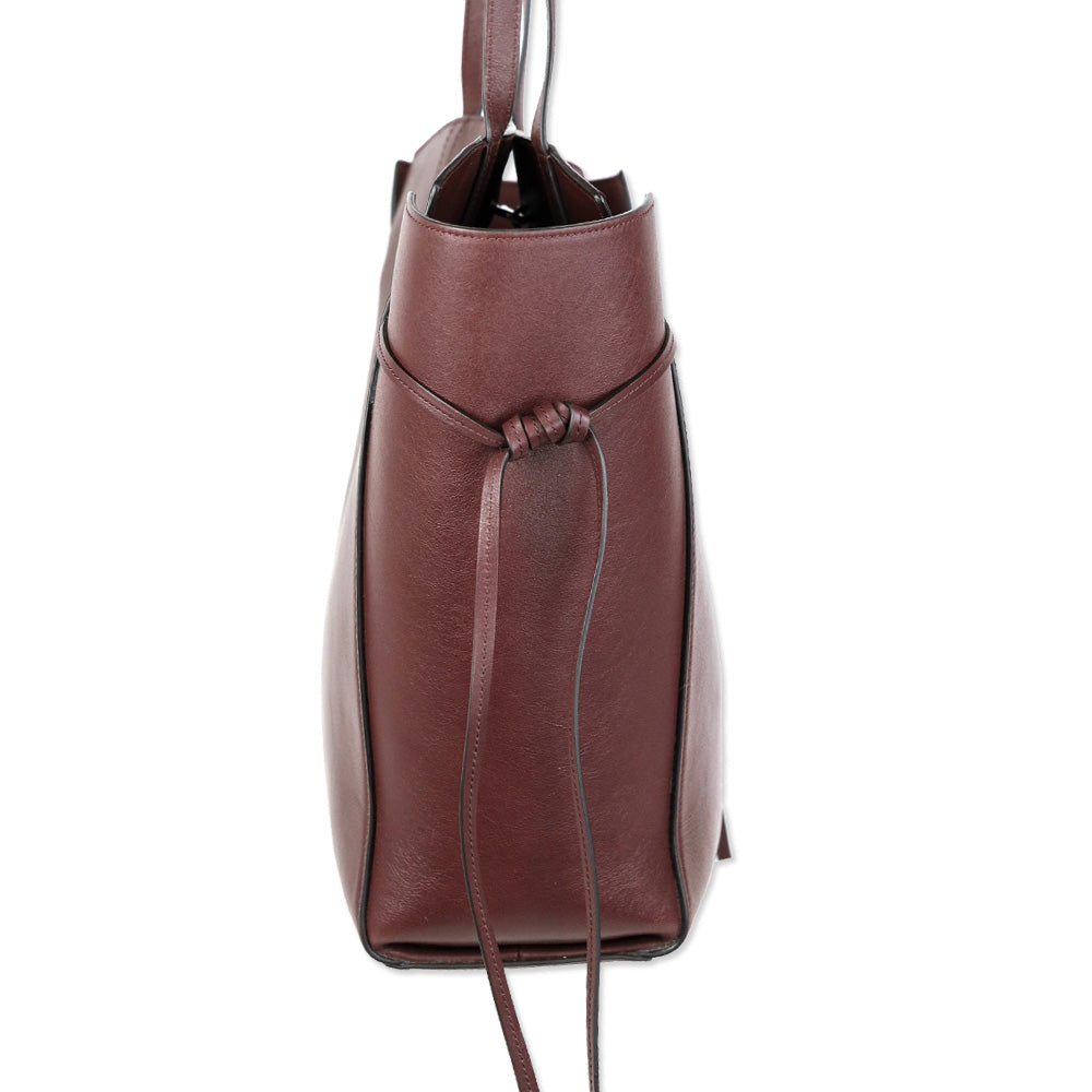 Mulberry Black Cherry Refined Flat Calf Leather Clovelly Tote