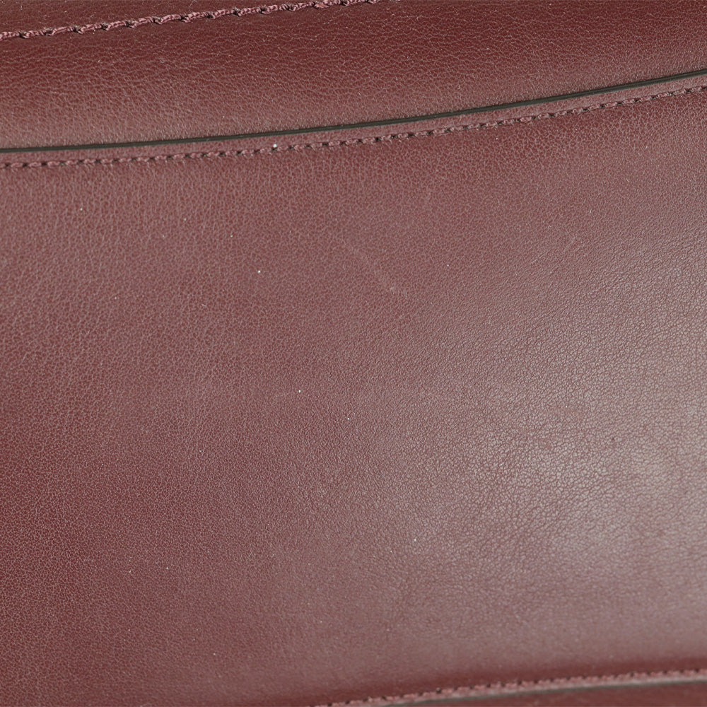 Mulberry Black Cherry Refined Flat Calf Leather Clovelly Tote