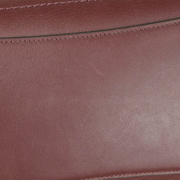 Mulberry Black Cherry Refined Flat Calf Leather Clovelly Tote