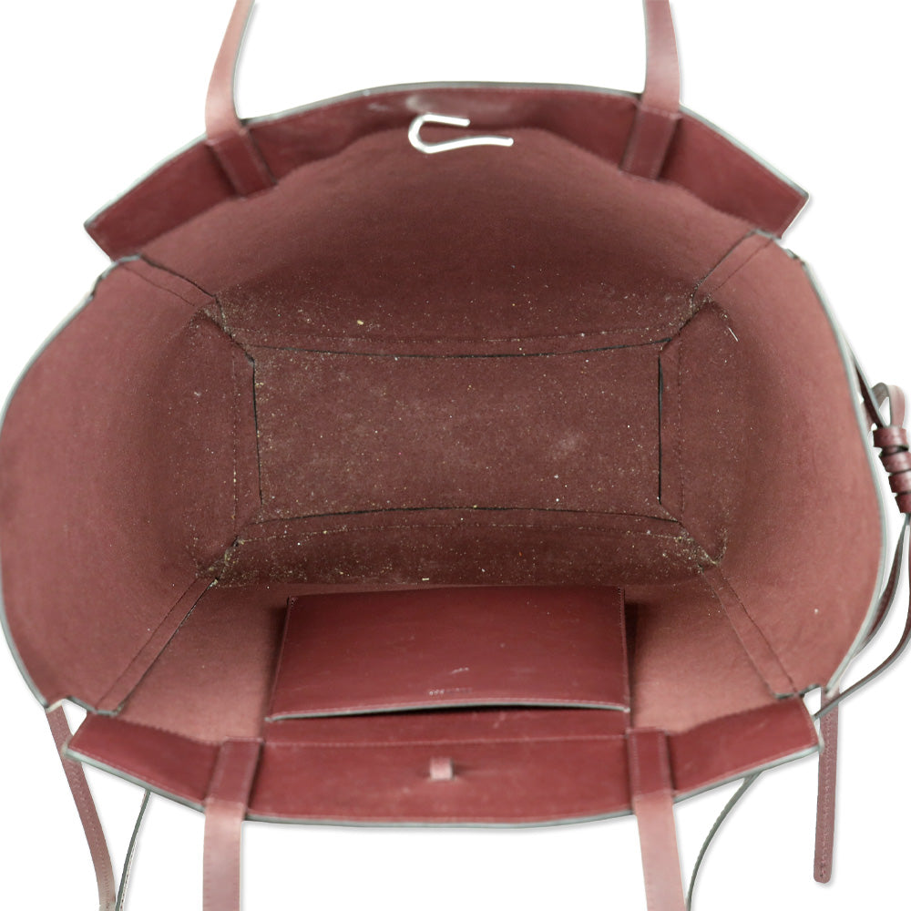 Mulberry Black Cherry Refined Flat Calf Leather Clovelly Tote