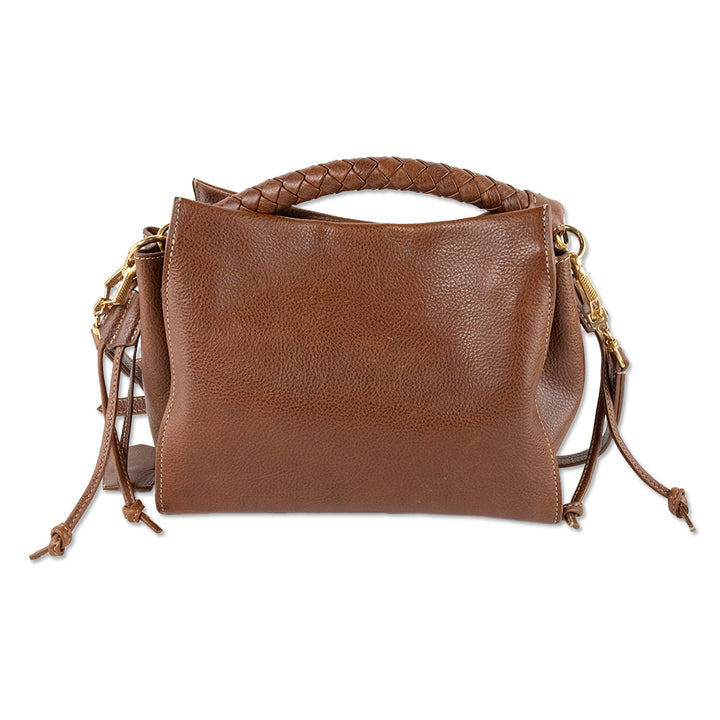 Mulberry Brown Leather Iris Top Handle Tote