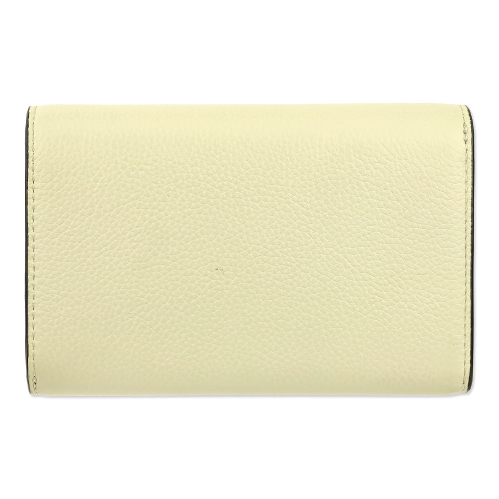 Mulberry Chalk Small Classic Grain Medium Continental French Wallet