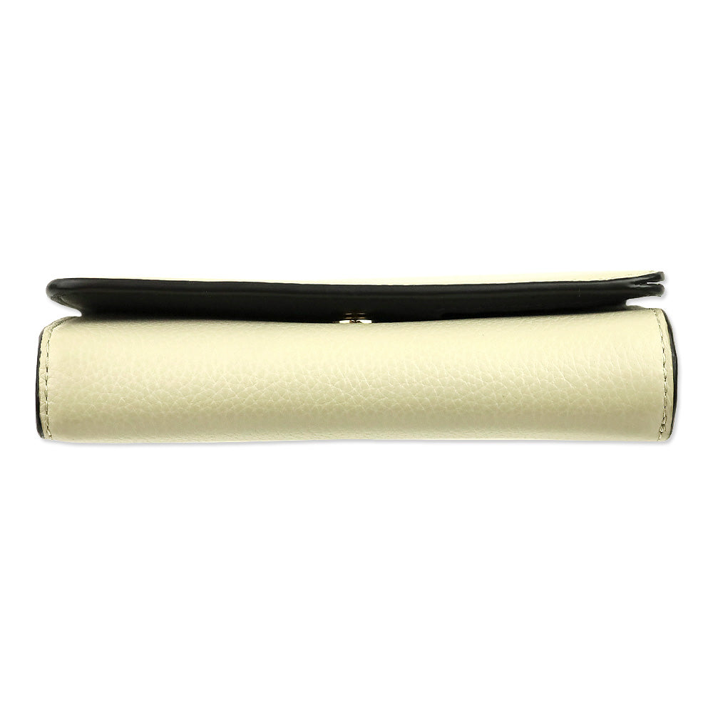 Mulberry Chalk Small Classic Grain Medium Continental French Wallet