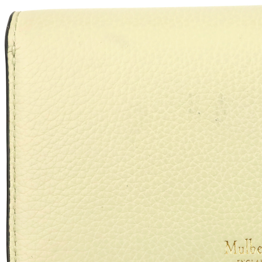 Mulberry Chalk Small Classic Grain Medium Continental French Wallet