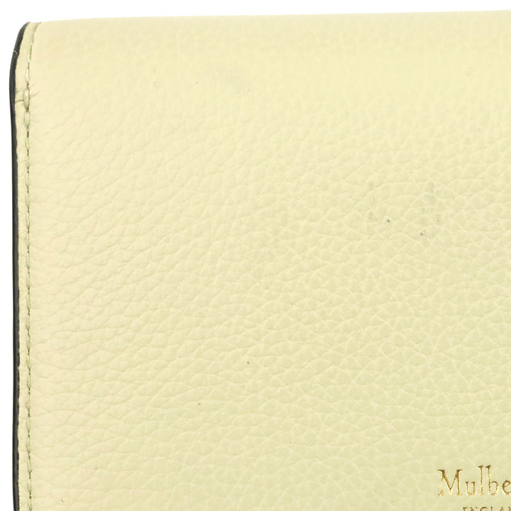 Mulberry Chalk Small Classic Grain Medium Continental French Wallet