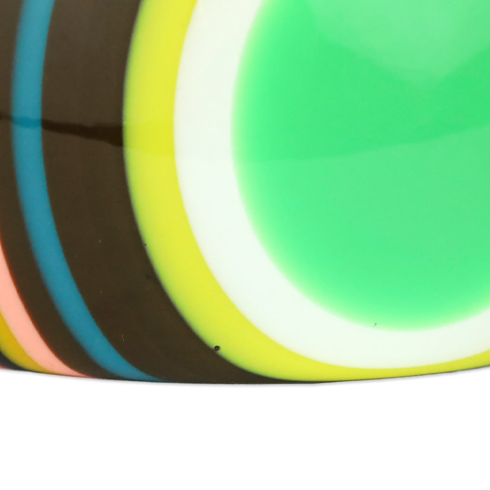 Multicolor Striped Pop Art Solid Resin Bangle