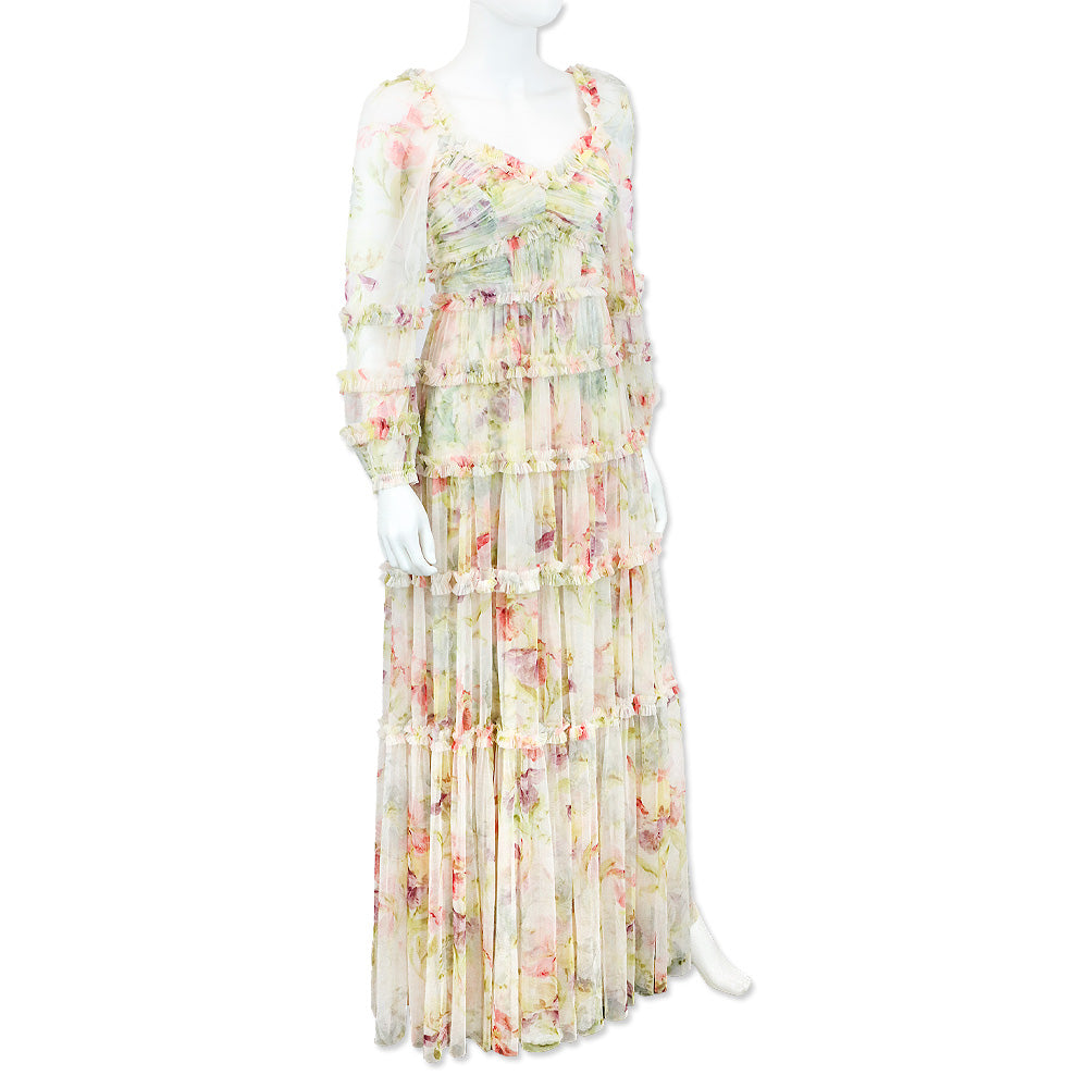 Needle & Thread Moonshine/Pink Iris Bloom Gown