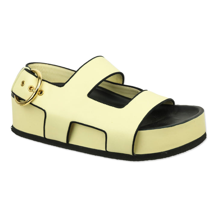Neous Banana Neutral Leather Cher 50 Platform Sandals